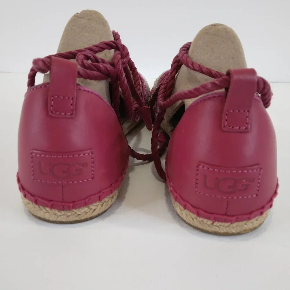 UGG Libbi Serape Espadrille Pink Sandals 1011189 Size 8 NEW